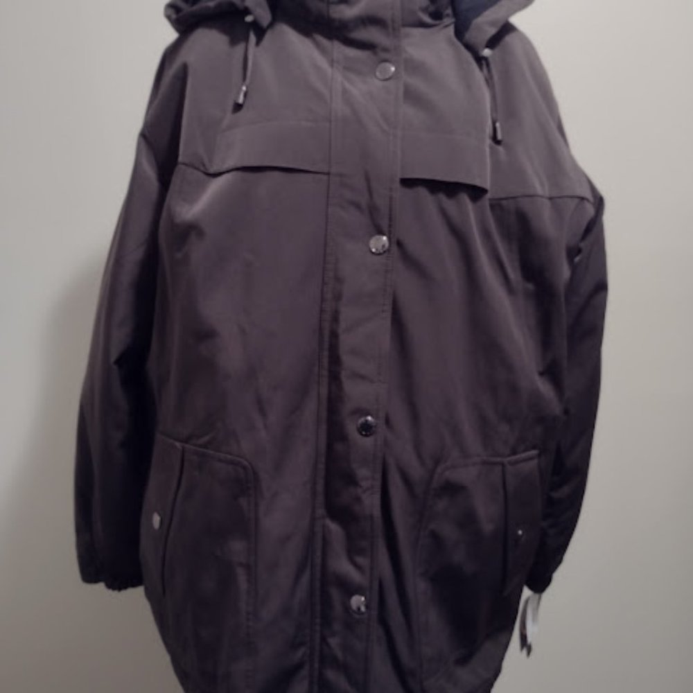 Giacca Coat, New, Size-1X, Dark-Brown